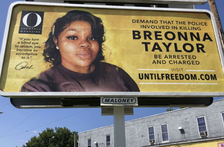Oprah Winfrey exige justiça por Breonna Taylor com outdoors