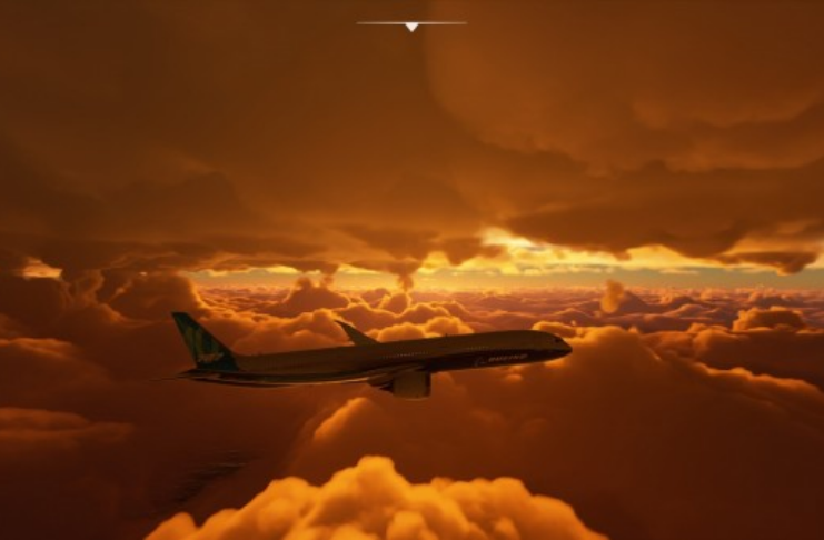 Furacão Laura é capturado por câmera através do Microsoft Flight Simulator