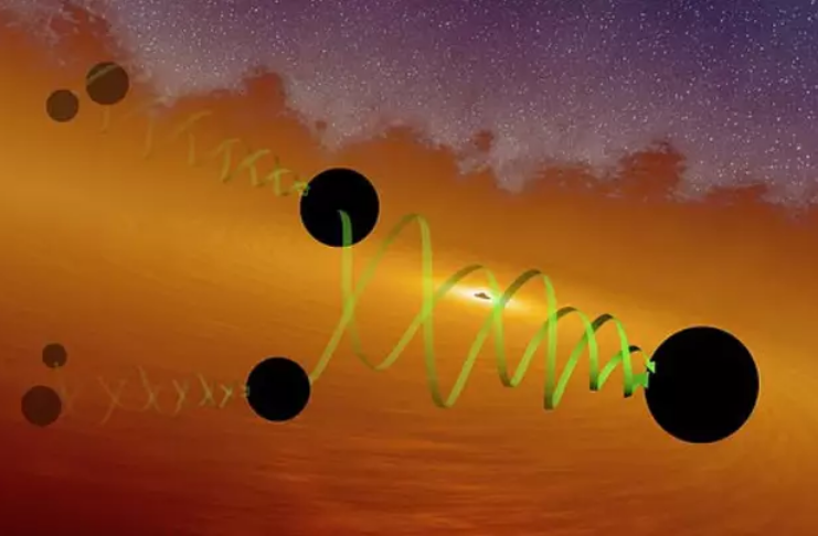 Enorme buraco negro envia onda gravitacional massiva através do universo