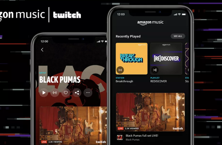 Amazon Music agora permite que você assista artistas enquanto eles estão ao vivo na Twitch