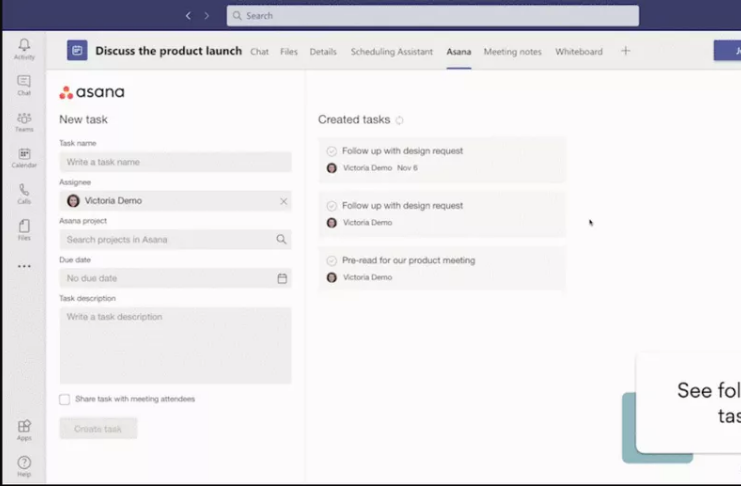 Microsoft Teams permitirá que você use mais aplicativos de local de trabalho diretamente em reuniões
