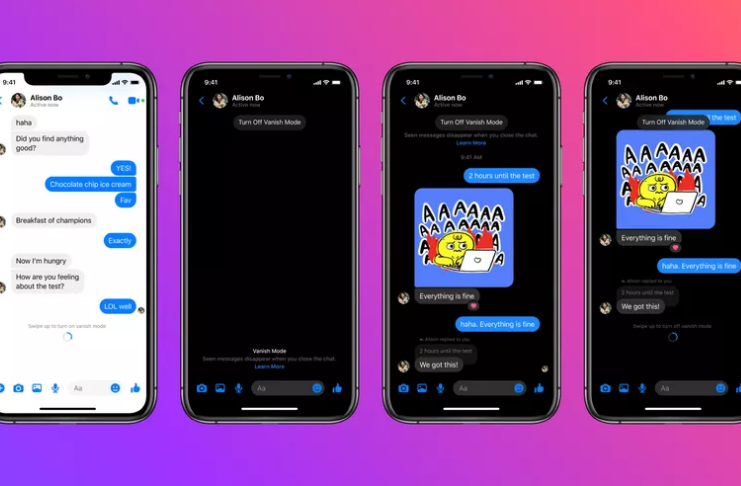 Modo Vanish no Messenger e Instagram permite que você envie mensagens que desaparecem