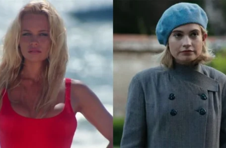 Lily James está interpretando Pamela Anderson em uma série, e a Internet tem opiniões
