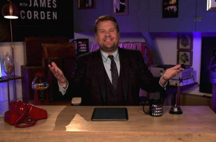James Corden e Jimmy Kimmel voltam a gravar programas de TV de casa